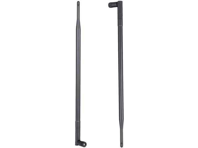WiFi Bluetooth Antenna 2X 10dBi Dual Band Omni Directional Antenna 24Ghz/5Ghz with RP-SMA Male Connector for Wireless Wi-Fi Router Network Devices