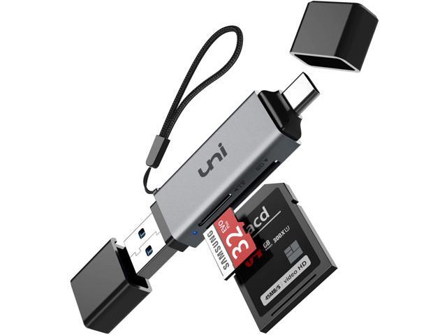 SD Card Reader uni USB C Memory Card Reader Adapter USB 30 Supports SD/Micro SD/SDHC/SDXC/MMC Compatible for MacBook Pro MacBook Air iPad Pro