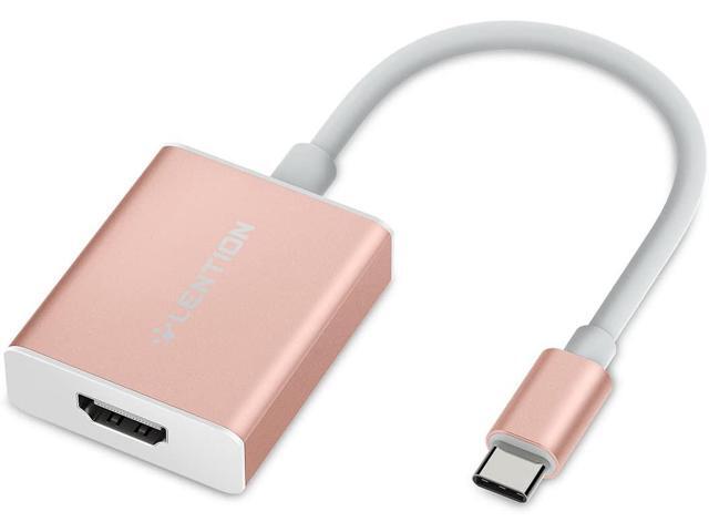 LENTION USB C to 4K HDMI Digital AV Adapter Compatible 2020-2016 MacBook Pro 13/15/16 New Mac Air/iPad Pro/Surface Chromebook Samsung