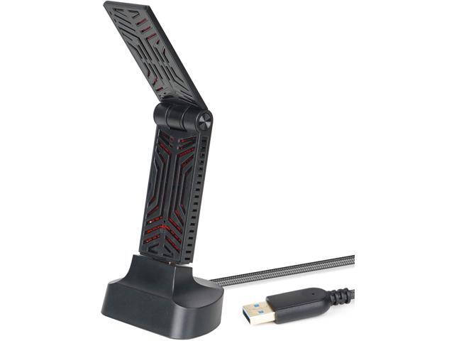 WAVLINK USB30 Wireless Network Adapter for PC AC1900 Dual Band 24GHz & 5GHz WLAN Wi-Fi Dongle with High Gain Omnidirectional Antenna for Desktop