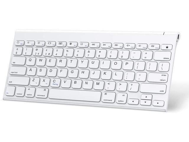 OMOTON iPad Keyboard (Stainless Steel Rechargeable) Ultra Slim Wireless Bluetooth Keyboard for iPad Pro 129/ 11 iPad Air 109/ 105 inch iPad