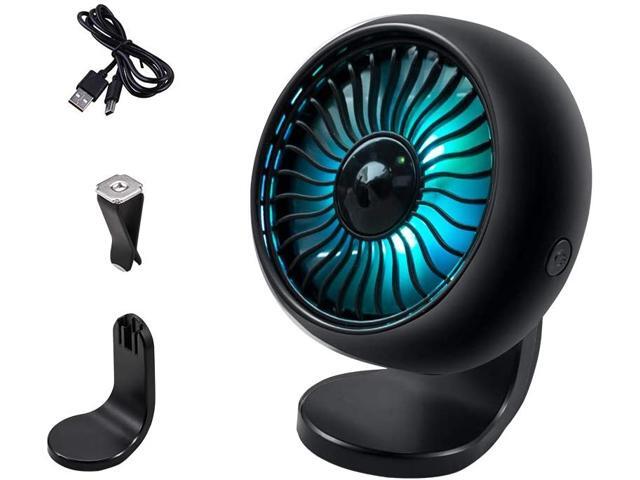 Car Cooling Fan USB Mini Portable3 Speed Fan Control Fan With 360 RotationAir Outlet Type And Vertical Fans Personal Quiet Electric Fan For Car