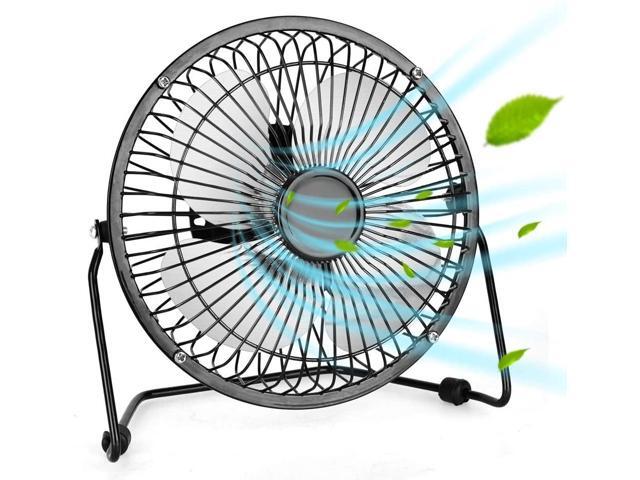Portable USB Fan - Personal Desk Fan with 14m USB Cable 6 Inch Mini Fan USB Fans for Desk Quiet and Powerful Perfect Office Fan USB Personal