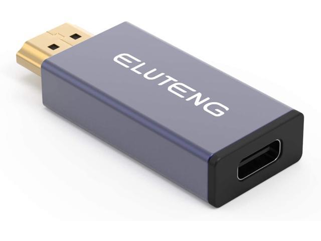 Horn Udholdenhed ål NeweggBusiness - ELUTENG USB C Female to HDMI Male Adapter 4K 60HZ Mini USB  C to HDMI Adapter (Thunderbolt 3 Compatible) 10Gbp / s Speed USB C to HDMI  Converter Connector for