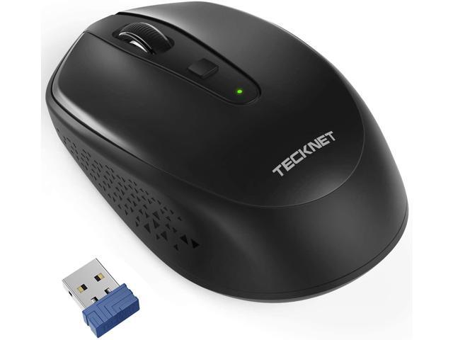 TECKNET Omni Mini 24G Wireless Mouse 18 Month Battery Life 3 Adjustable DPI Levels: 2000/1500/1000 DPI Nano Receiver