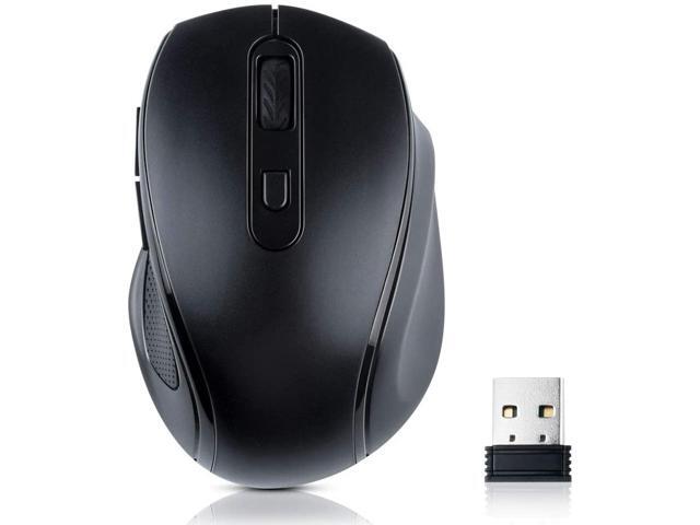 BaiBao 24G Wireless Mouse with USB Receiver 3 Adjustable DPI Levels 800-1200-1600 Portable Mobile Optical Mice for Laptop PCComputer Notebook