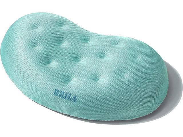 BRILA Ergonomic Memory Foam Mouse Wrist Rest Support Pad Cushion for Computer Laptop Office Work PC Gaming - Massage Holes Design - Wrist Pain