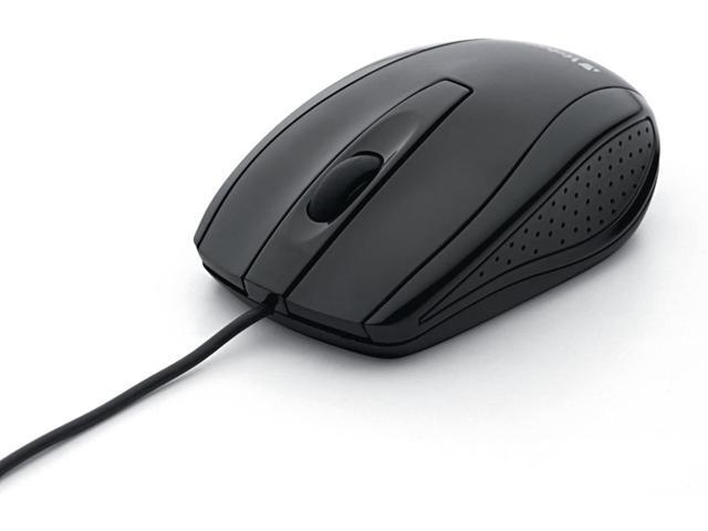 Verbatim Optical Mouse - Wired with USB Accessibility - Mac & PC Compatible - Black