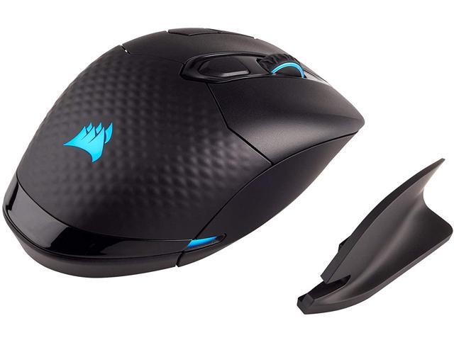 CORSAIR Dark Core - RGB Wireless Gaming Mouse - 16000 DPI Optical Sensor - Comfortable & Ergonomic - Play Wired or Wireless (Renewed)