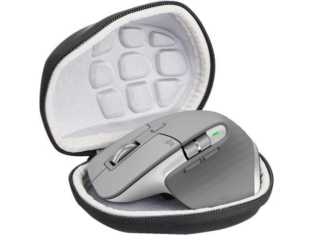 co2crea Hard Travel Case for Logitech MX Master 3 / Master 2S Advanced Wireless Mouse (Black Case + Inside White)