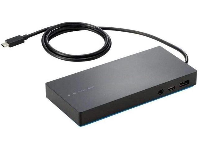HP Genuine Elite USB-C Dock Station with 65W AC Charger for USB-C Laptops USB-C to HDMI DisplayPort USB-C USB-A and Ethernet TPA-B01 844549-001