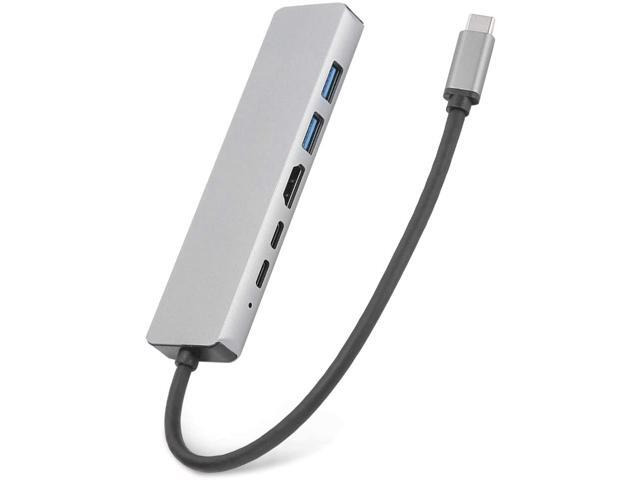 USB C Hub USB-C Laptop Docking Station Type?C Docking Station Adapter 1000Mbps RJ45 Ethernet Speed Aluminum Alloy
