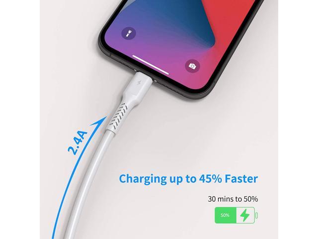 1ft iPhone Charge Cable Short 5Pack USB to Lightning Cord for Fast Charging Stations 1 Foot Compatible with Apple iPhone 12 11 Pro Max Xs 8 7 6 5 Plus iPad Air/Mini 