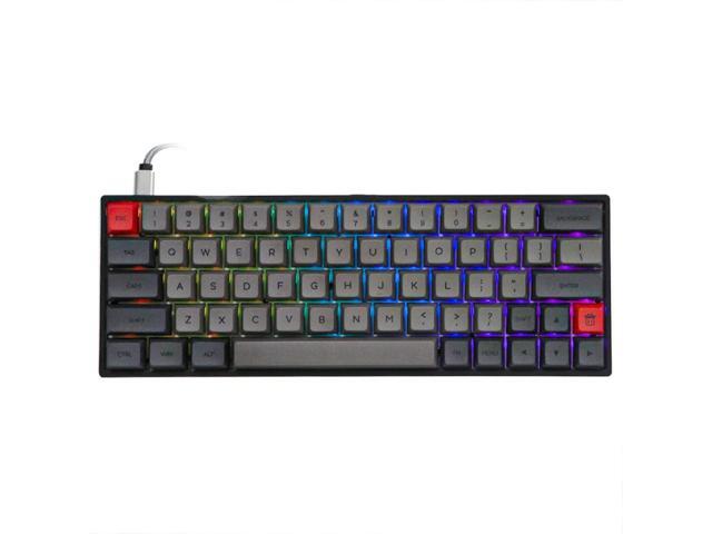 EPOMAKER SK64S Hot Swappable Bluetooth 51 Wireless/Wired Mechanical Keyboard with RGB Backlit PBT Keycaps for Win/Mac/Gaming (Gateron Optical