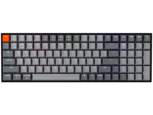 Keychron K4 Mechanical Keyboard Bluetooth Mechanical Keyboard with RGB Backlight/Gateron Red Switch/Wired USB C/96% Layout Wireless Gaming Keyboard