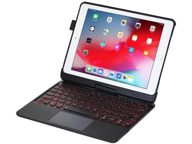 iPad Keyboard Case for iPad 2018 (6th Gen) - iPad 2017 (5th Gen) - iPad Pro 97 - iPad Air 2 & 1 - Thin & Light - 360 Rotatable - Backlit 7 Color