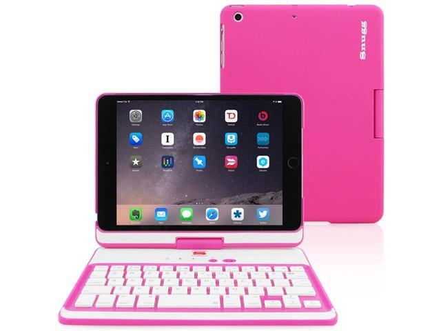 iPad Mini 4 Keyboard Snugg [Pink] Wireless Bluetooth Keyboard Case Cover 360° Degree Rotatable Keyboard for Apple iPad Mini 4