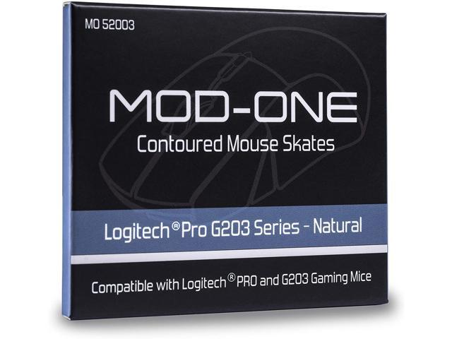 MOD-ONE Contoured Mouse Skates for Logitech PRO and G203 Natural