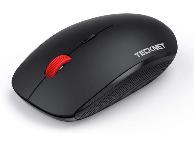 TeckNet 24G Slim Silent Wireless Mouse Ergonomic Optical Mouse with USB Nano Receiver for Notebook PC Laptop Computer 18 Month Battery Life 3