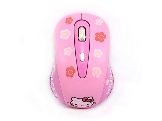 DP-iot Cute Hello Kitty 24G 10 Meter 1200dpi Wireless Optical Mouse for Laptop