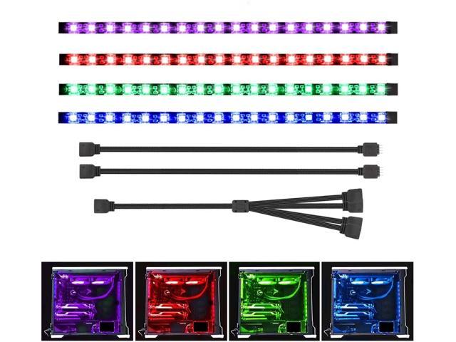 PC RGB LED Strip Speclux Computer LED Strip Lights for Motherboard with 12V 4Pin RGB Header PC Case DIY Lighting for ASUS Aura Sync Gigabyte RGB
