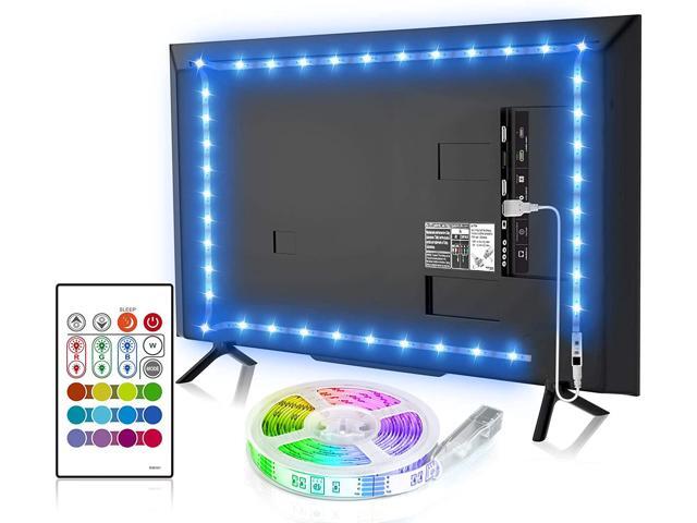 Bason TV LED Backlight 1476ft USB Led Lights Strip for 60-70 TV/Monitor Backlight LED TV Lights with Remote 4096 DIY Colors TV Bias Lighting for