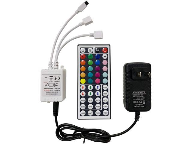 LED Light Strip Remote Controller IR Remote Control Receiver Led Light Adapter Connector Set for Receiver RGB 5050 2835 3528 Strip Lights