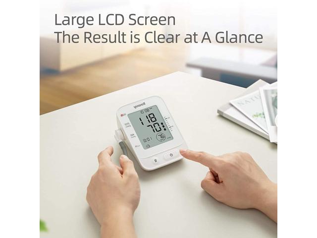 yuwell Blood Pressure Monitor Extra Large Upper Arm Cuff Digital BP Machine for Home Use & Pulse Rate Monitoring Meter Automatic Large Display