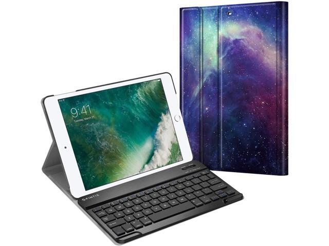 Fintie Keyboard Case for iPad 97 2018/2017 / iPad Air 2 / iPad Air - Slim Shell Stand Cover w/Magnetically Detachable Wireless Bluetooth Keyboard