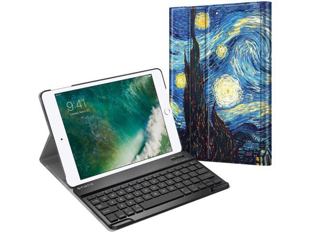 Fintie Keyboard Case for iPad 97 2018/2017 / iPad Air 2 / iPad Air - Slim Shell Stand Cover w/Magnetically Detachable Wireless Bluetooth Keyboard