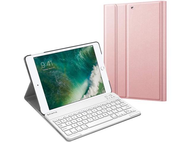 Fintie Keyboard Case for iPad 97 2018/2017 / iPad Air 2 / iPad Air - Slim Shell Stand Cover w/Magnetically Detachable Wireless Bluetooth Keyboard