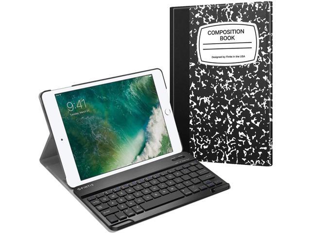 Fintie Keyboard Case for iPad 97 2018/2017 / iPad Air 2 / iPad Air - Slim Shell Stand Cover w/Magnetically Detachable Wireless Bluetooth Keyboard