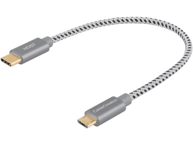 USB C to Micro USB OTG Cable CableCreation 065 ft Type C Braided Cord 480Mbps Compatible with MacBook (Pro) Galaxy S20 S20+S8 S9 S10 Pixel