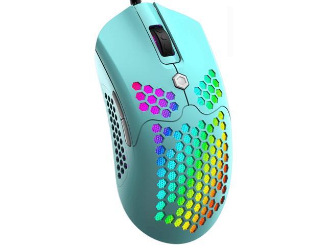 Mamba Snake M5 Gaming Mouse with 65G Lightweight Honeycomb ShellUltralight Ultraweave Cable26 RGB Backlit Lamp EffectPixart 3325 12000 DPI Optical