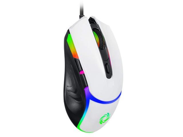 Coolerplus Q7 Gaming Mouse with RGB Color Backlit 3200 DPI Adjustable with High Precision Comfortable Grip Programmable Marco Buttons by Software