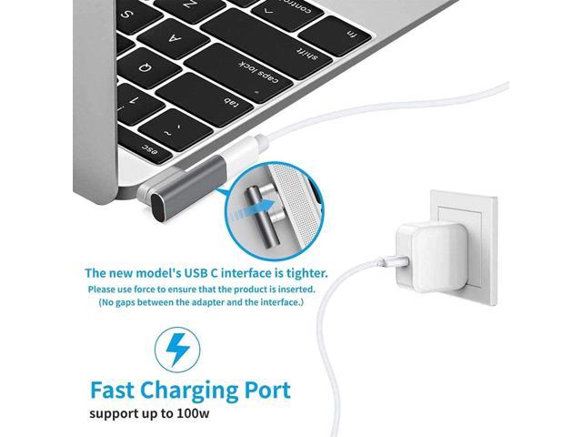 HUNYYN USB C Magnetic Adapter 24 Pins Type-C to Type-C PD 100W Quick Charge 4K@60Hz & 9Gbps Data Transfer Compatible with Mac Book Pro/Air and Other USB-C Devices 
