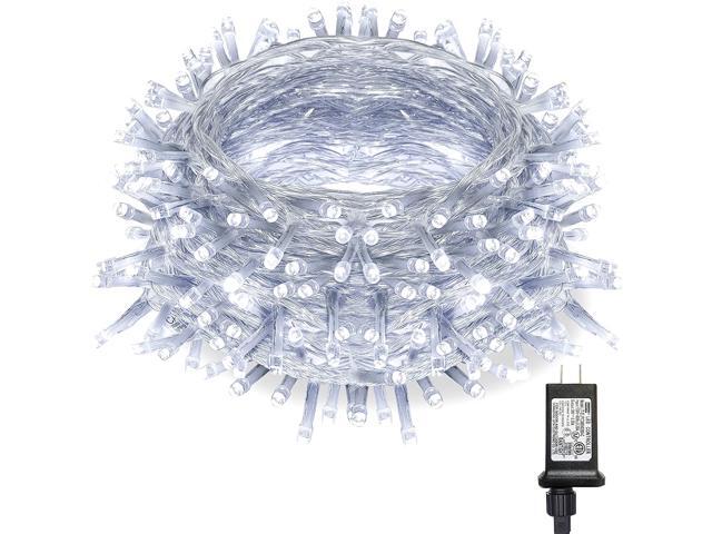 Twinkle Star 300 LED Christmas Fairy String Lights 8 Lighting Modes Light 985ft Plug in String Waterproof Mini Lights for Outdoor Indoor Holiday