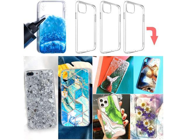 NeweggBusiness - 3 pcs epoxy Resin Personalized Mobile Phone case DIY  Silicone Molds for iPhone11pro (Note: Product are not Resin Mold They are 2  pcs Bumper Soft and 1 pcs Hard Phone