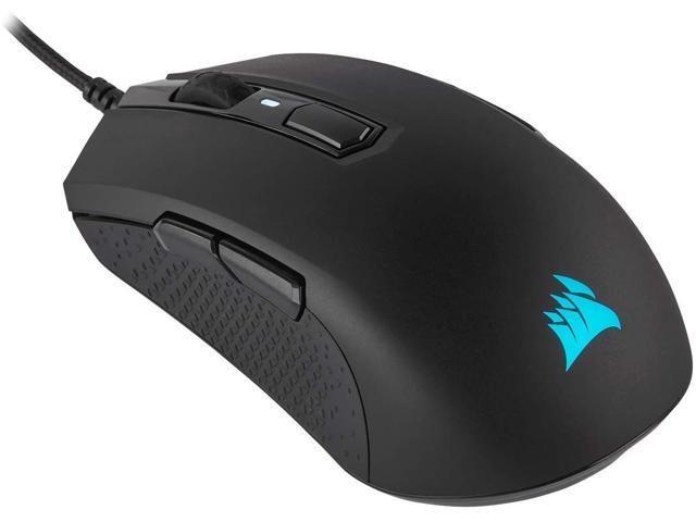 CORSAIR M55 RGB Pro Wired Ambidextrous Multi-Grip Gaming Mouse - 12400 DPI Adjustable Sensor - 8 Programmable Buttons - Black (Renewed)