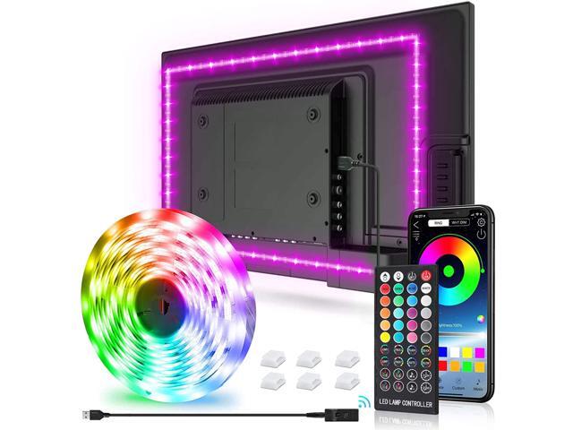 New Fi LED Strip Lights98ft Tv Led Backlight for 32-75 inch TV PC Mirror with 40 Keys Remote and APP Control RGB 5050 DIY Colors TV LED 28 Scene