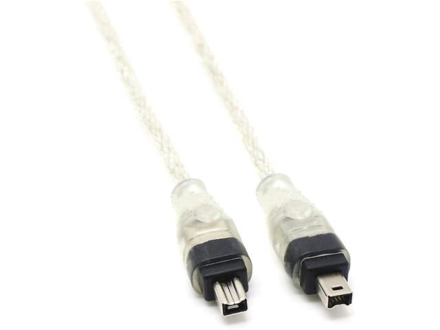JMT 15M 4P 4 Pin to 4Pin / 6 Pin/USB 20 Male IEEE 1394 Adapter Cord Extension Cable for Firewire iLink Mini DV Camera Camcorder (1394 4P to 4P)