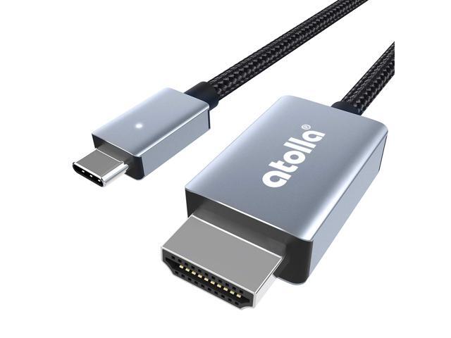 USB C to HDMI Cable[6ft] atolla 4K USB Type C to HDMI Adapter Thunderbolt 3 Compatible with MacBook Pro/MacBook/MacBook Air/iPad Pro/Surface Pro