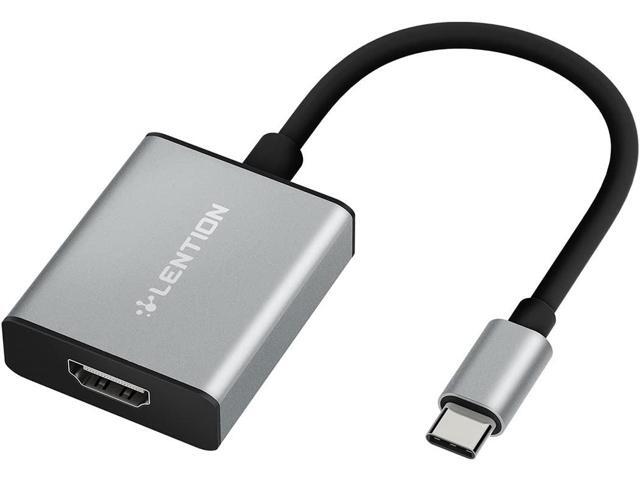 LENTION USB C to 4K HDMI Digital AV Adapter Compatible 2020-2016 MacBook Pro 13/15/16 New Mac Air/iPad Pro/Surface Chromebook Samsung