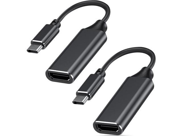 USB C to HDMI Adapter 4K for Mac OS Type-C to HDMI Adapter [Thunderbolt 3] Compatible with MacBook Pro 2019/2018/2017 MacBook Air Galaxy Dell XPS