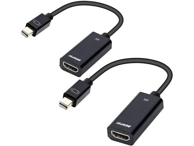 Mini DisplayPort to HDMI 2 Pack Benfei Mini DP(Thunderbolt Compatible) to HDMI 4K Adaptor Gold-Plated Cord Compatible with MacBook Pro MacBook Air
