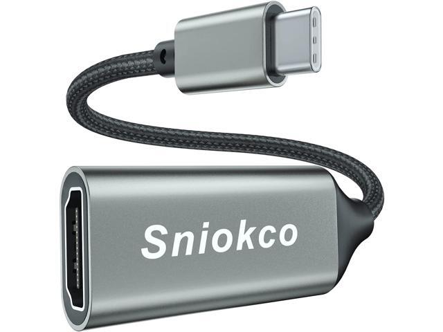 USB C to HDMI Adapter Sniokco Type-C to HDMI Adapter (Thunderbolt 3) for Home Office Compatible with MacBook Pro MacBook Air Pixelbook Surface Pro
