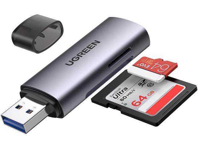Micro SD To USB Adapter Reader - Plug & Play For SDHC Cards, Portable USB Key Style