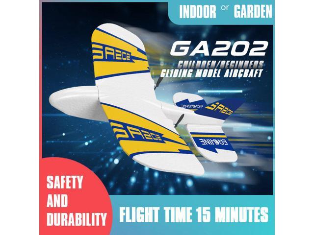 Eachine GA202 180mm Wingspan 24G 2CH EPP Mini Glider Indoor RC Airplane Beginner RTF Built-in Gyro Replaceable Battery-Three batterries