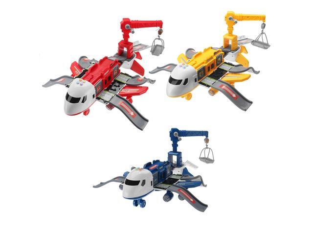 Multi-color Simulation Large Size Music Story Track Inertia Aircraft Passenger Plane Airliner Diecast Model Toy for Kids Gift-Blue