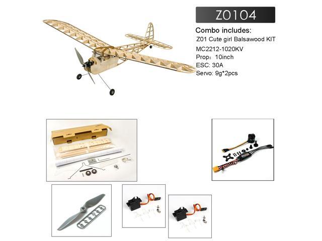 Dancing Wings Hobby Cute Girl 1150mm Wingspan Balsa Wood Laser Cut Old Timer Trainer Slow Flying Glider RC Airplane-PNP